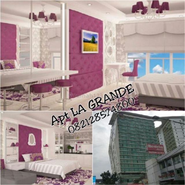 LA GRANDE jln MERDEKA, Interior CANTIK, View KOTA, EKSLUSIVE, Full Furnish, Riau, Bandung