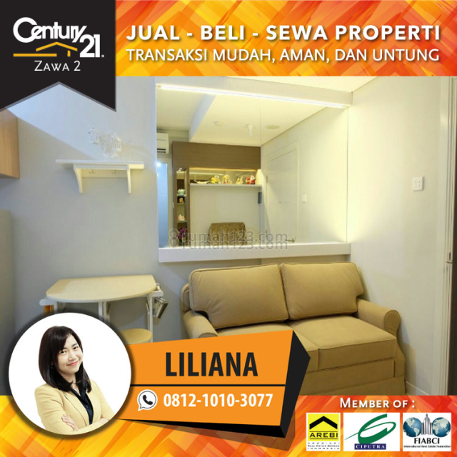Apartemen Madison Park Type 1Br Fully Furnished Cantik & Siap Huni,Tinggal Bawa Koper, Grogol, Jakarta Barat