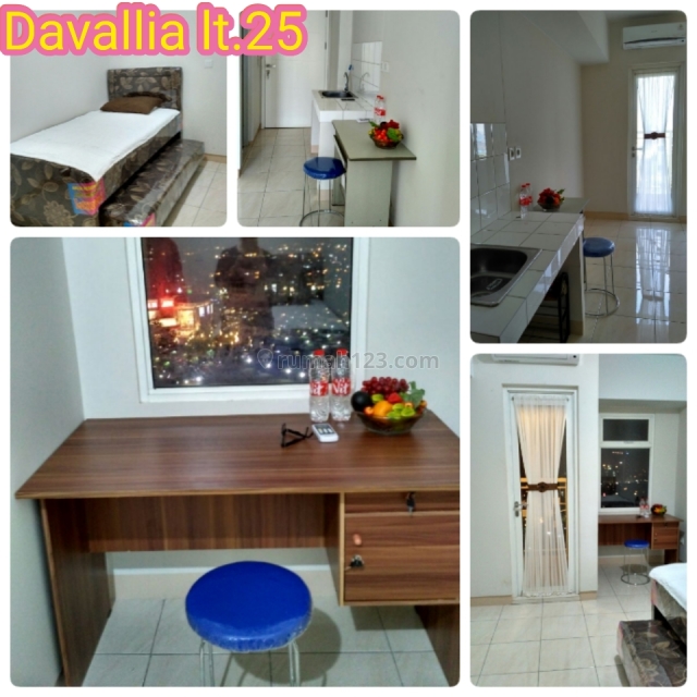 Springlake studio tahunan, semi furnished, bisa 3bln, Summarecon Bekasi, Bekasi