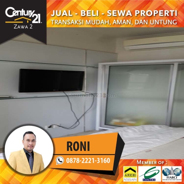 Apartment Royal Mediterania 2BR+1 Fully Furnish Luas 53Sqm Lantai Rendah, Tanjung Duren, Jakarta Barat