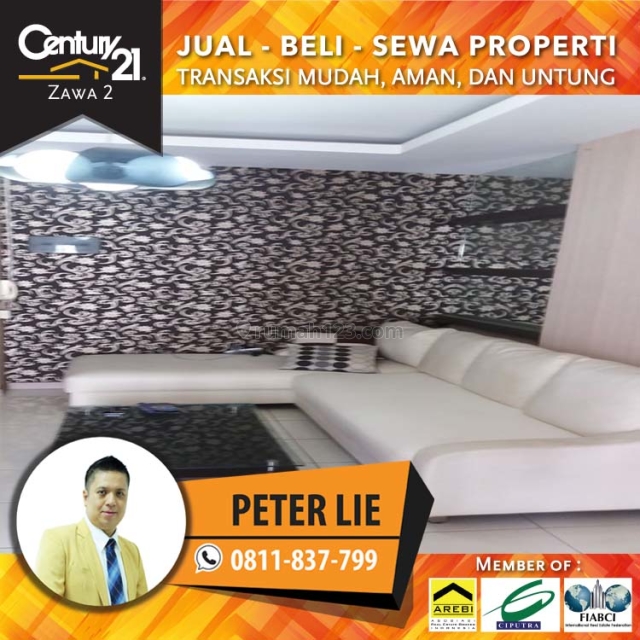 Apartemen Mediterania Garden 2--3BR+1 Fully Furnish Lantai Rendah Luas 70m2 view Pool, Tanjung Duren, Jakarta Barat