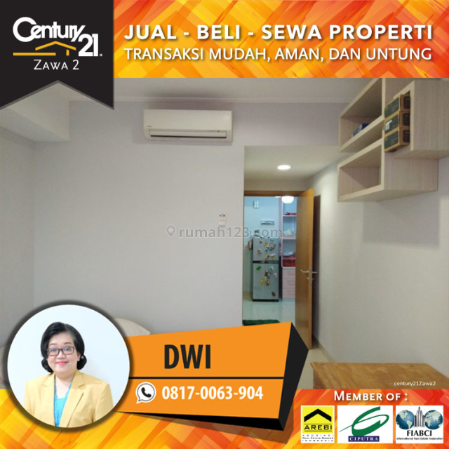 The Mansion At Dukuh Golf Kemayoran Tower Bougenville Gloria Luas 80m2 3br lantai tengah View Golf FF harga 1,9M nego, Pademangan, Jakarta Utara