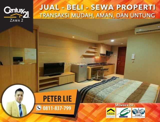 Apartemen Royal Mediterania 1 Bed Fully Furnish Lantai Rendah, Jakarta Barat, Central Park, Jakarta Barat