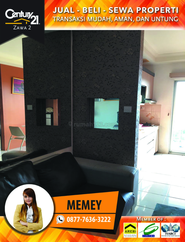 Apartemen Mediterania Garden Residence 2 - 2BR Furnished L.Sedang Luas 42m2 View Pool Harga 60 Juta Pertahun, Tanjung Duren, Jakarta Barat