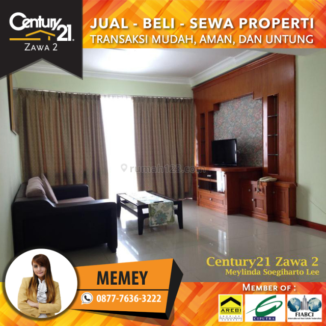 Apartemen Taman Anggrek - 2 bedrooms Fully furnish Luas 88m2, Harga 140 Juta / Tahun, Taman Anggrek, Jakarta Barat
