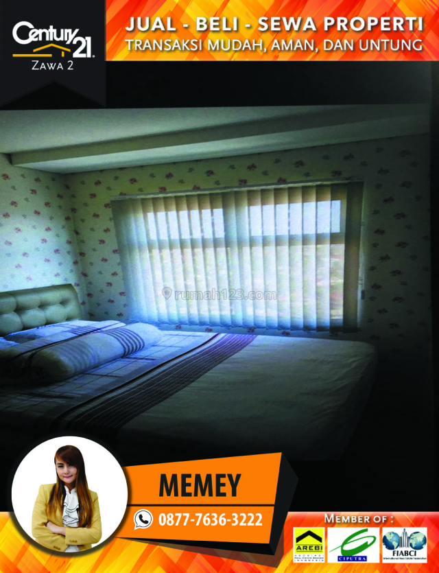 Apartemen Madison Park Luas 25m2 1BR Furnished Lsedang View City Harga 55 Juta Pertahun, Tanjung Duren, Jakarta Barat