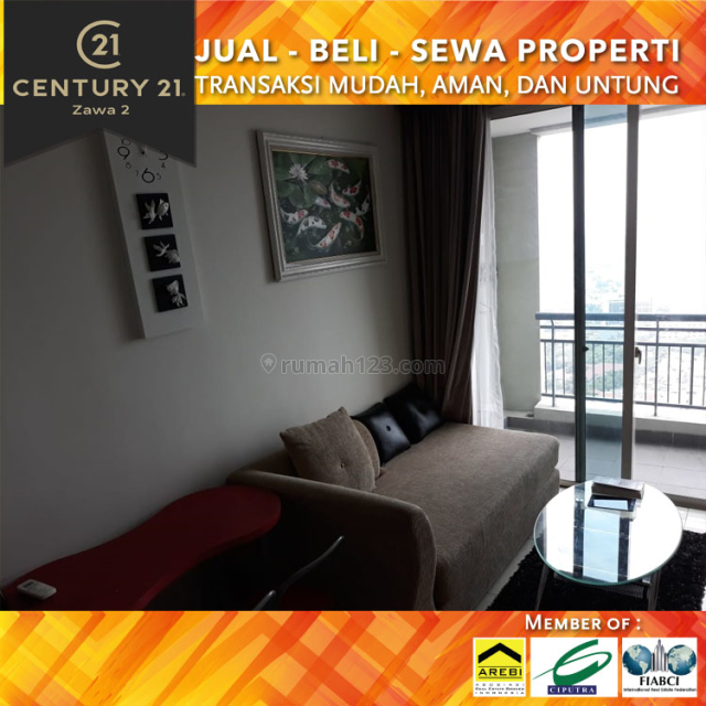 Apartemen Central Park Residence Luas 44m2 1BR, Central Park, Jakarta Barat
