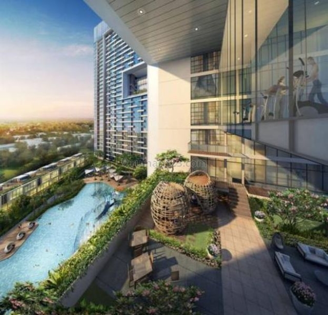Apartemen Puri Mansion 2BR Tower Amethyst Lantai 10 (selantai dgn sky garden), Puri Mansion, Jakarta Barat