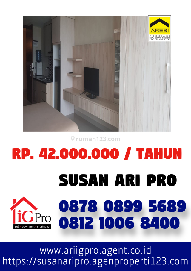 Apartemen U-Residence Tower 1 Lippo Karawaci, Tangerang, Karawaci, Tangerang