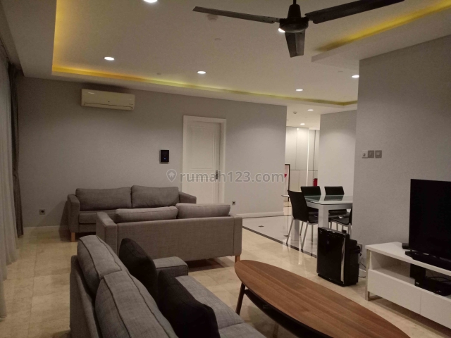 3BR Istana Sahid Fully Renovated & Furnished with Modern-Minimalist Design, Sudirman, Jakarta Selatan