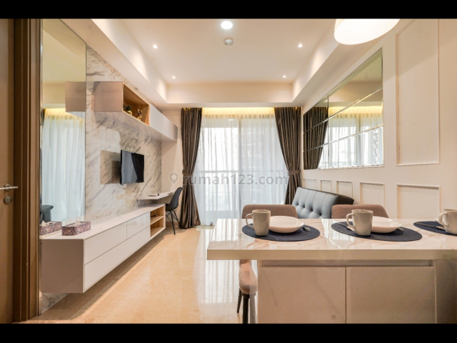 BRAND NEW !!! Apartemen Goldcoast PIK 1BR Full Furnished Baru, Pantai Indah Kapuk, Jakarta Utara