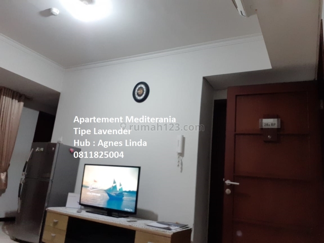 Apartement Mediterania tipe lavender lantai 28 di Central Park Tanjung Duren Jakarta Barat, Tanjung Duren, Jakarta Barat
