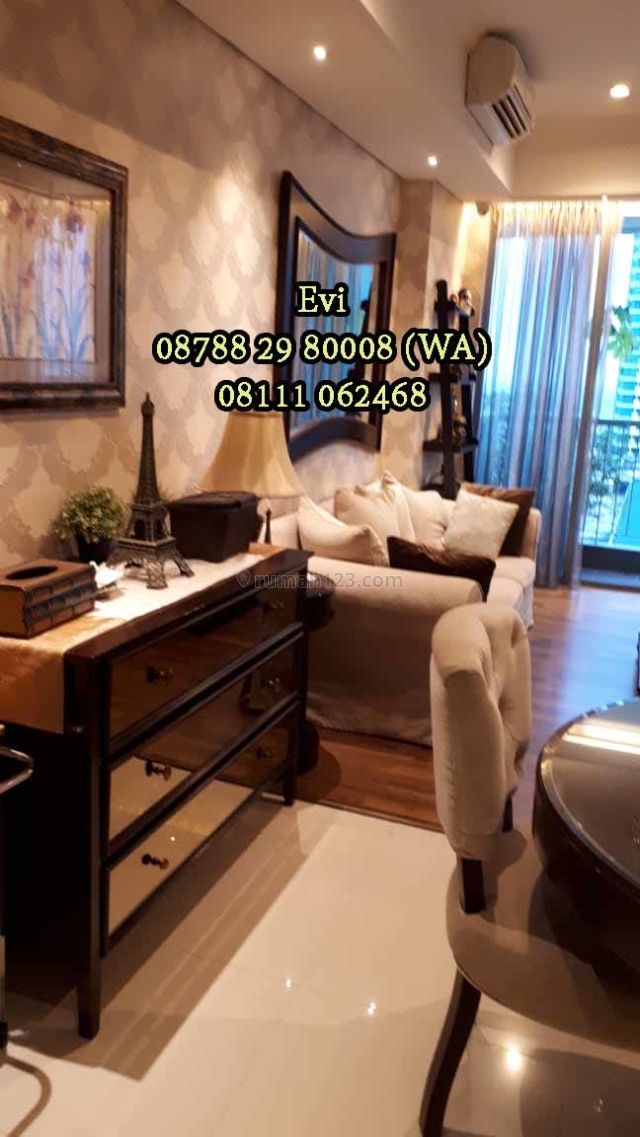 Apartemen St. Moritz 3BR Private Lift Middle Floor Fully Furnished, Puri Indah, Jakarta Barat