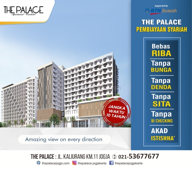 Apartemen lokasi strategis dengan city view dan Merapi view, Caturtunggal, Sleman