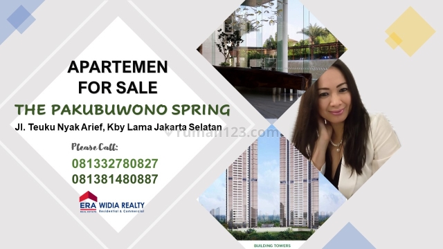 Apartemen Mewah Type 2 SIAP PAKAI & MURAH @THE PAKUBUWONO SPRING, Kebayoran Lama, Jakarta Selatan, Kebayoran Lama, Jakarta Selatan