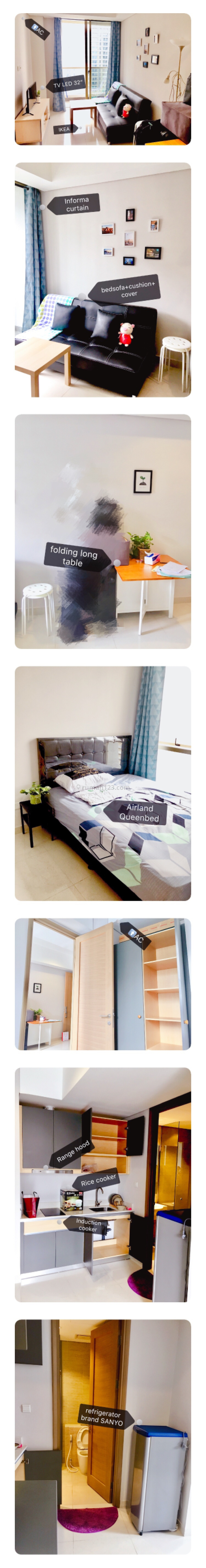 Taman Anggrek Residences, Type 1Br, Tower Daffodil, Taman Anggrek, Jakarta Barat