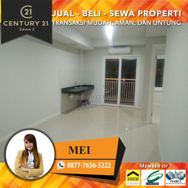 Apartemen Metro Park 2BR Unfurnished Lrendah Luas 53m2 View City, Kebon Jeruk, Jakarta Barat