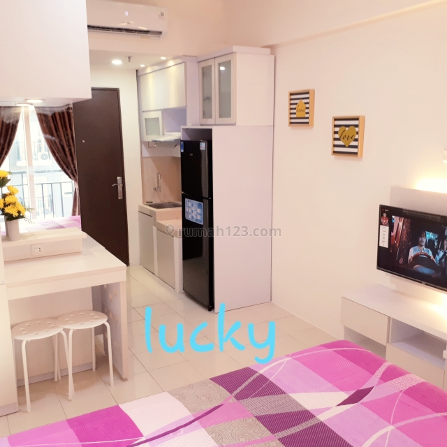 sunter park view studio murah mewah full furnish lengkap meja dapur granit, Kelapa Gading, Jakarta Utara