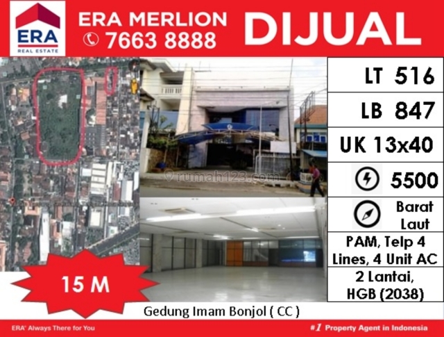 Gedung 2 lt di Imam Bonjol, Semarang Tengah, Semarang
