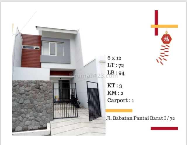 Promo Dasyat Rumah Kenjeran Indah" Babatan Pantai Barat 1 FREE BPHTB, Kenjeran, Surabaya