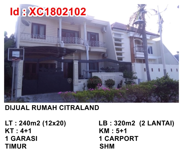 Rumah Citraland Vila Sentra Raya, Citraland, Surabaya