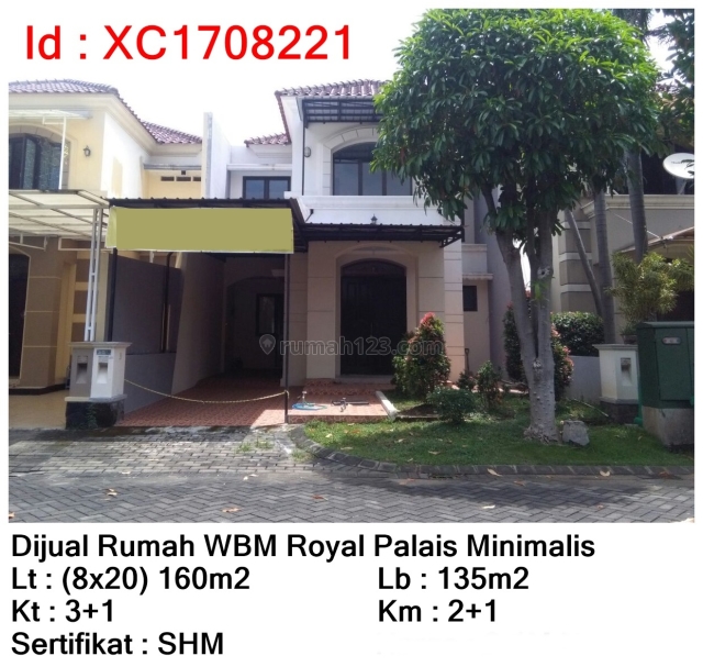Rumah WBM Royal Palais, Citraland, Surabaya