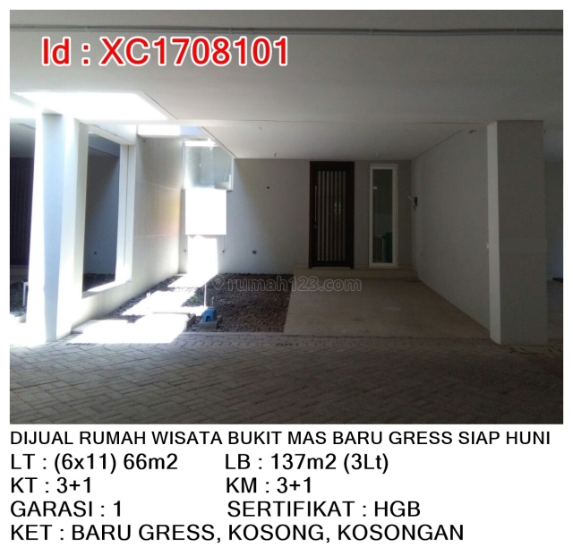 Rumah Wisata Bukit Mas Notterdame, Citraland, Surabaya