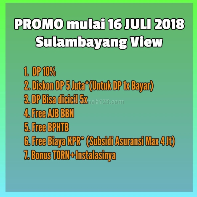 Cluster Strategis Dekat Stasiun Depok lama (Nama Cluster "Sulambayang View"), Depok II, Depok