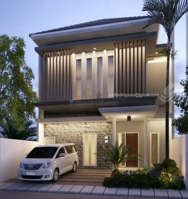 Rumah Baru Minimalis Darmo surabaya barat, Darmo permai, Surabaya