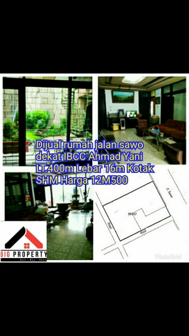 Rumah di Jl. Sawo Pusat Kota Bandung, Burangrang, Bandung