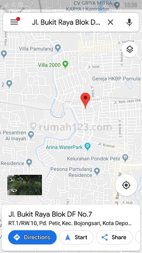 RUMAH HITUNG TANAH MURAH SAWANGAN, Sawangan, Tangerang