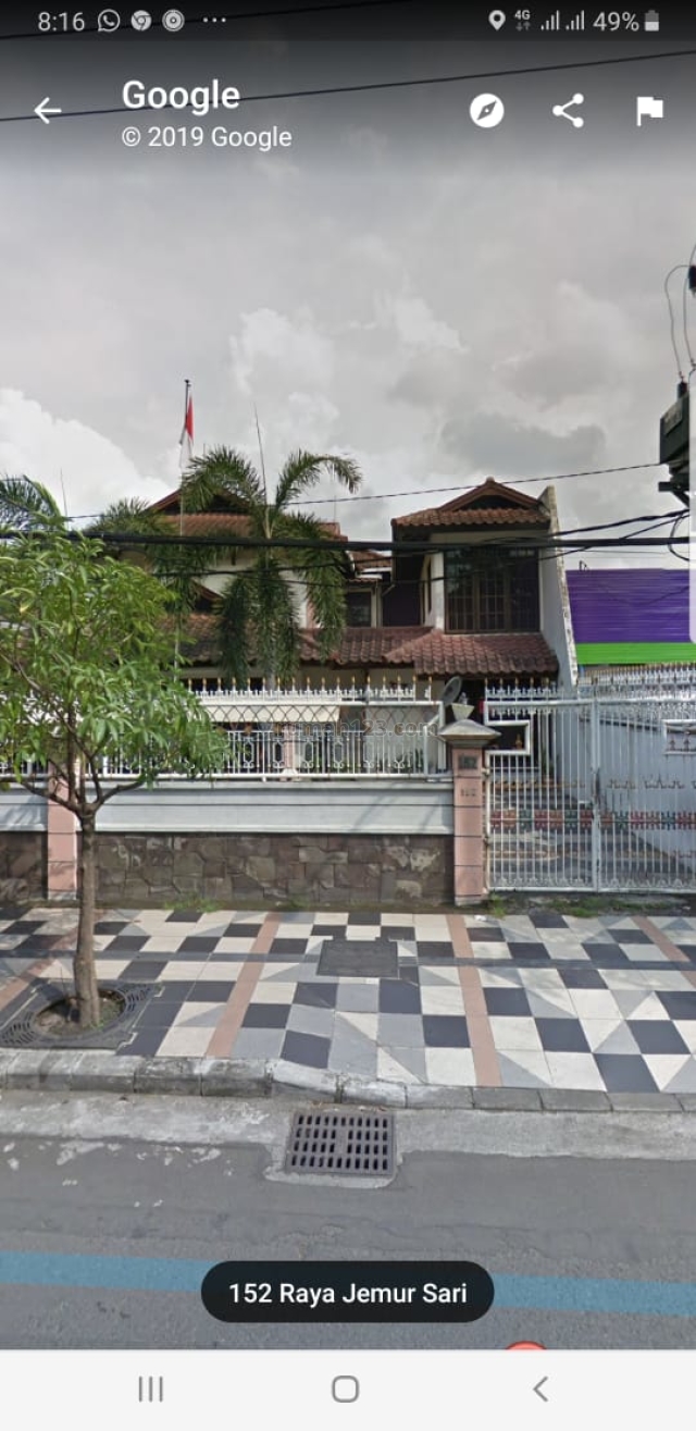 RUMAH DI RAYA JEMUR SARI SURABAYA, Jemursari, Surabaya