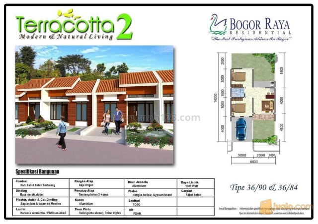 Rumah Baru siap huni dengan design yang moderen dan cantik, Sukaraja, Bogor
