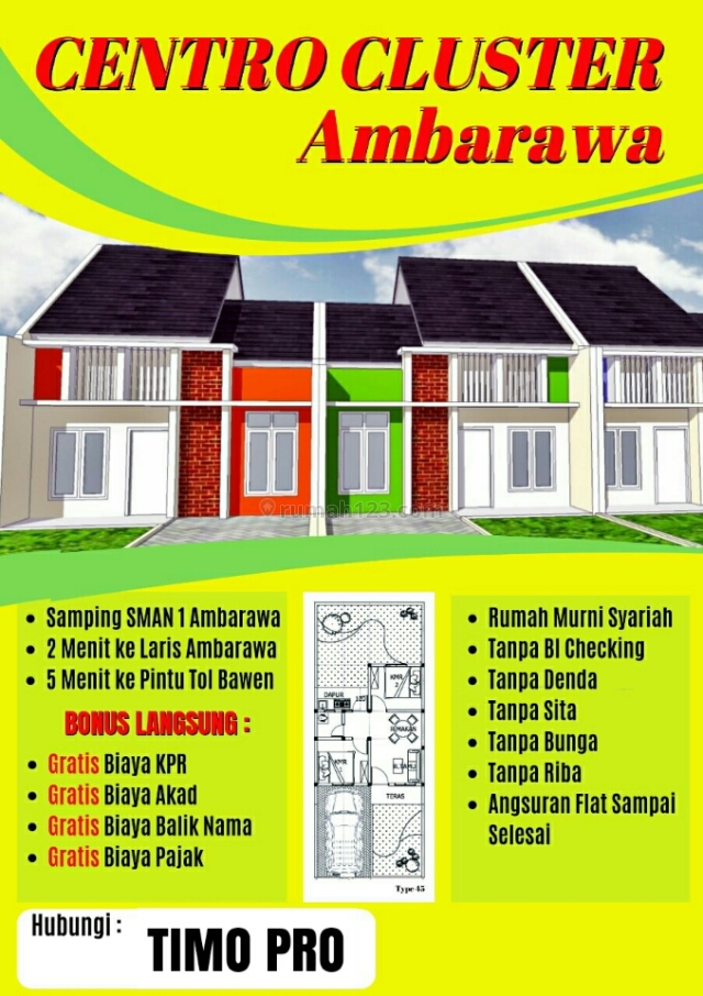 RUMAH AMBARAWA, Murni Syariah, Tanpa Riba, Ambarawa, Ambarawa