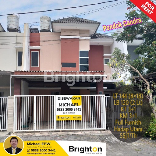 RUMAH 2LT BARU RENOV FULL FURNISH ISTIMEWAH MURAH PONDOK CANDRA SIAP HUNI SIDOARJO, Pondok Tjandra, Sidoarjo