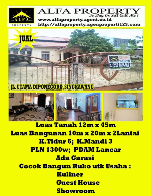 Rumah Pontianak, Kalimantan Barat, Singkawang Barat, Singkawang