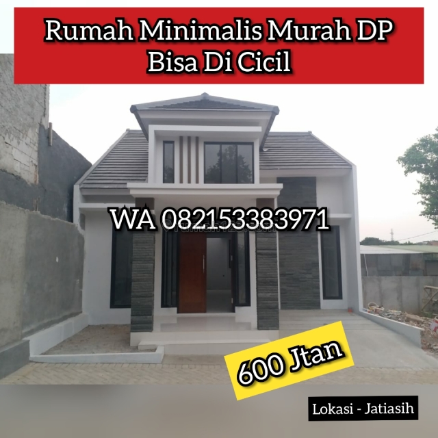 Rumah Minimalis Harga Murah DP Ringan, Jati Asih, Bekasi