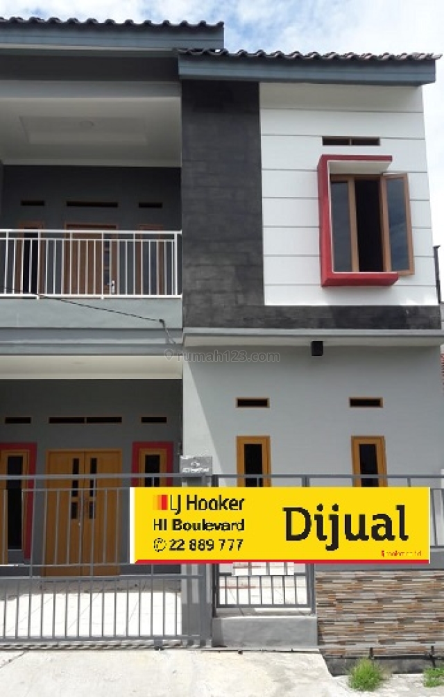 rumah 2 lantai minimalis di boulevard hijau, Harapan Indah, Bekasi