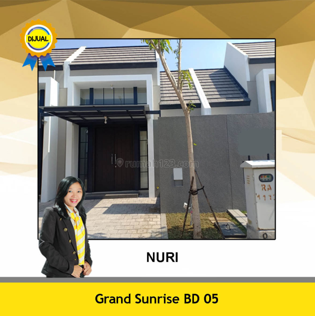 Rumah Baru, Siap Huni di Menganti Grand Sunrise, Menganti, Gresik