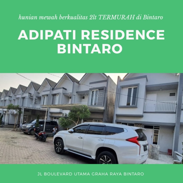 hunian trendy kawasan elit Cluster Adipati Residence Bintaro, BSD Telaga Golf, Tangerang
