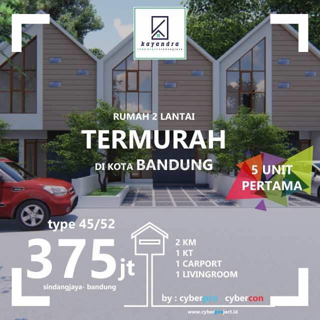 435 JUTA 2 LANTAI, Cicaheum, Bandung