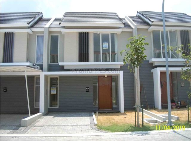 Sewa Rumah 2 Lantai, Baru Gress, Minimalis, Lingkungan Elite, Row Jalan depan Lebar + Paving, Siap Huni (Sewa Min 2 th), Citraland, Surabaya