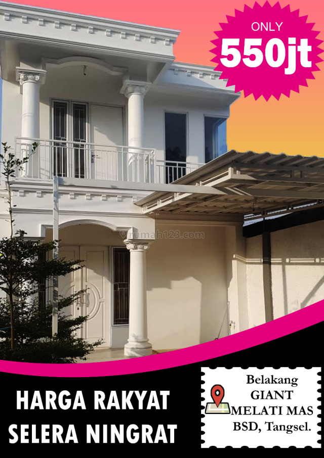 Rumah 2lt desain megah harga murah serpong,bsd, Jelupang, Tangerang