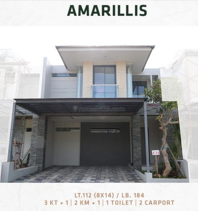 Rumah Minimalis Springville Residence Type Amarilis, Rungkut, Surabaya