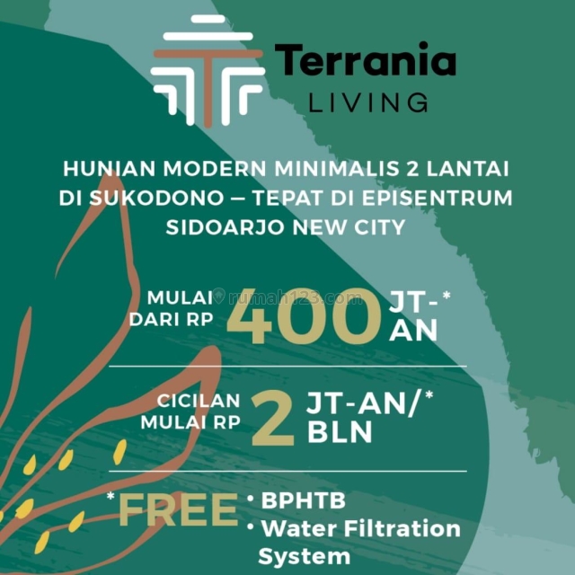 Hunian Modern Minimalis 2 lantai harga mulai 400Jutaan, Sukodono, Sidoarjo