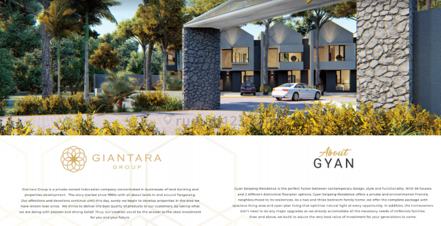 Gyan Serpong Residence - Rumah Elite Kawasan Cisauk sedang Laris Manis, Cisauk, Tangerang