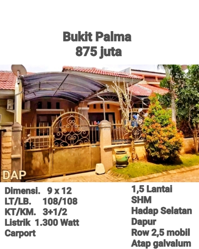 Rumah Murah BU Bukit Palma Citraland - Wiyung Darmo Surabsya Barat KPR, Citraland, Surabaya