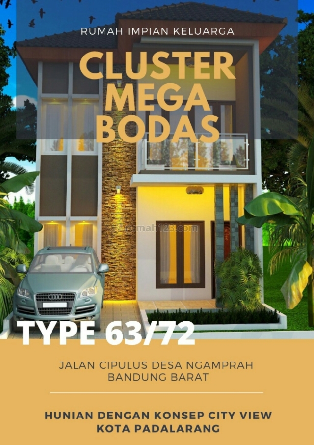 Rumah cantik minimalis di bandung barat, Cikeusik, Bekasi