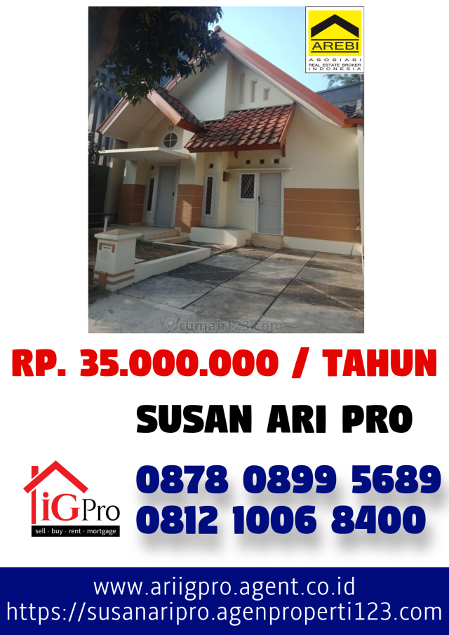 Rumah Cantik di Alam Sutera Dekat Gading Serpong Dan Bsd, Alam Sutera, Tangerang