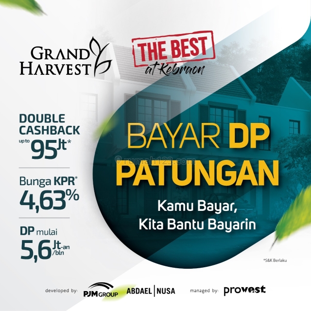 Rumah GRAND HARVEST - Update SISA 15% saja - MANIZ dan SEXY BOHAY, Bikin JATUH CINTRONG pada PANDANGAN PERTAMA (GRADE A++++), Wiyung, Surabaya